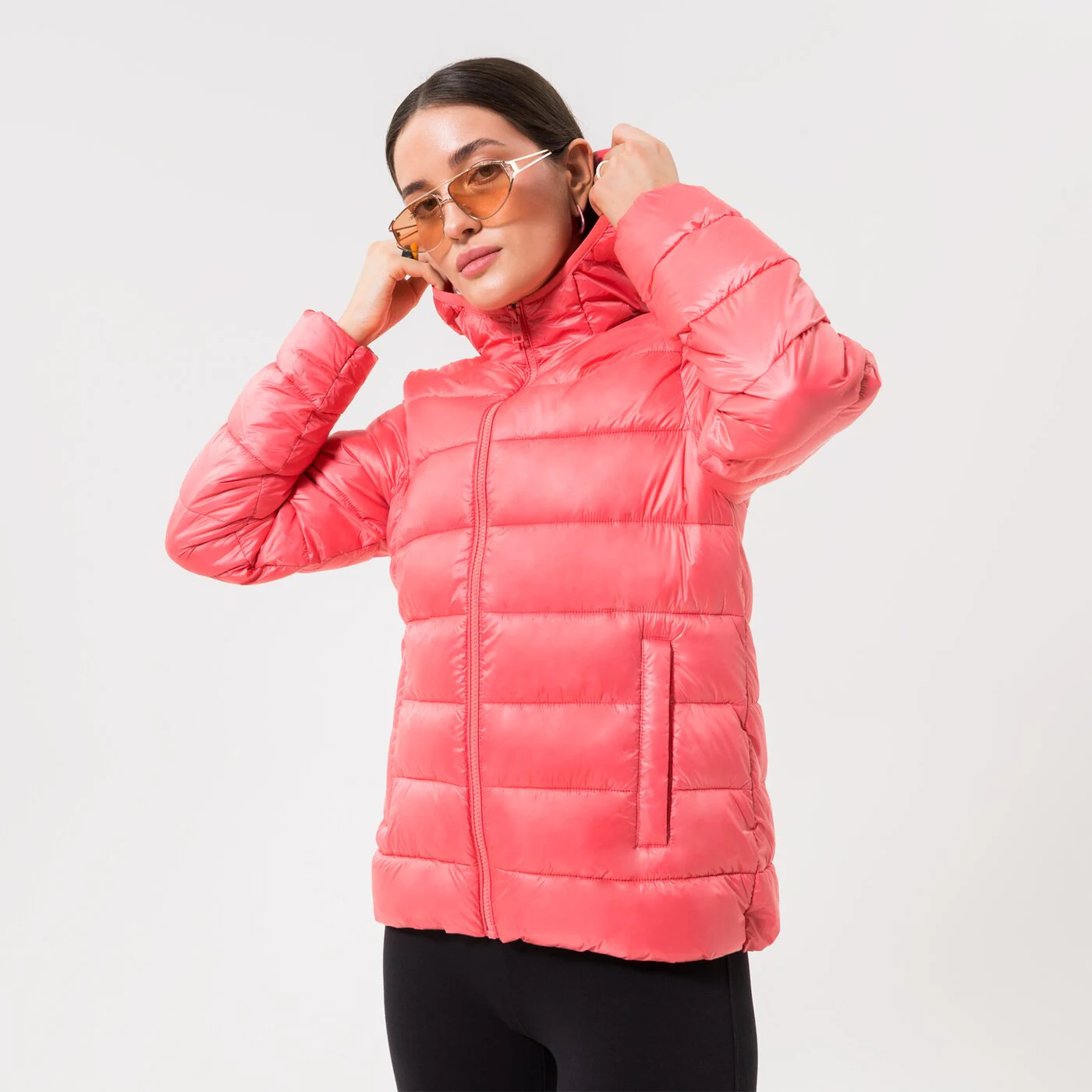 CHAMPION JACKE WINTER HOODED POLYFILLED JACKET Rosa