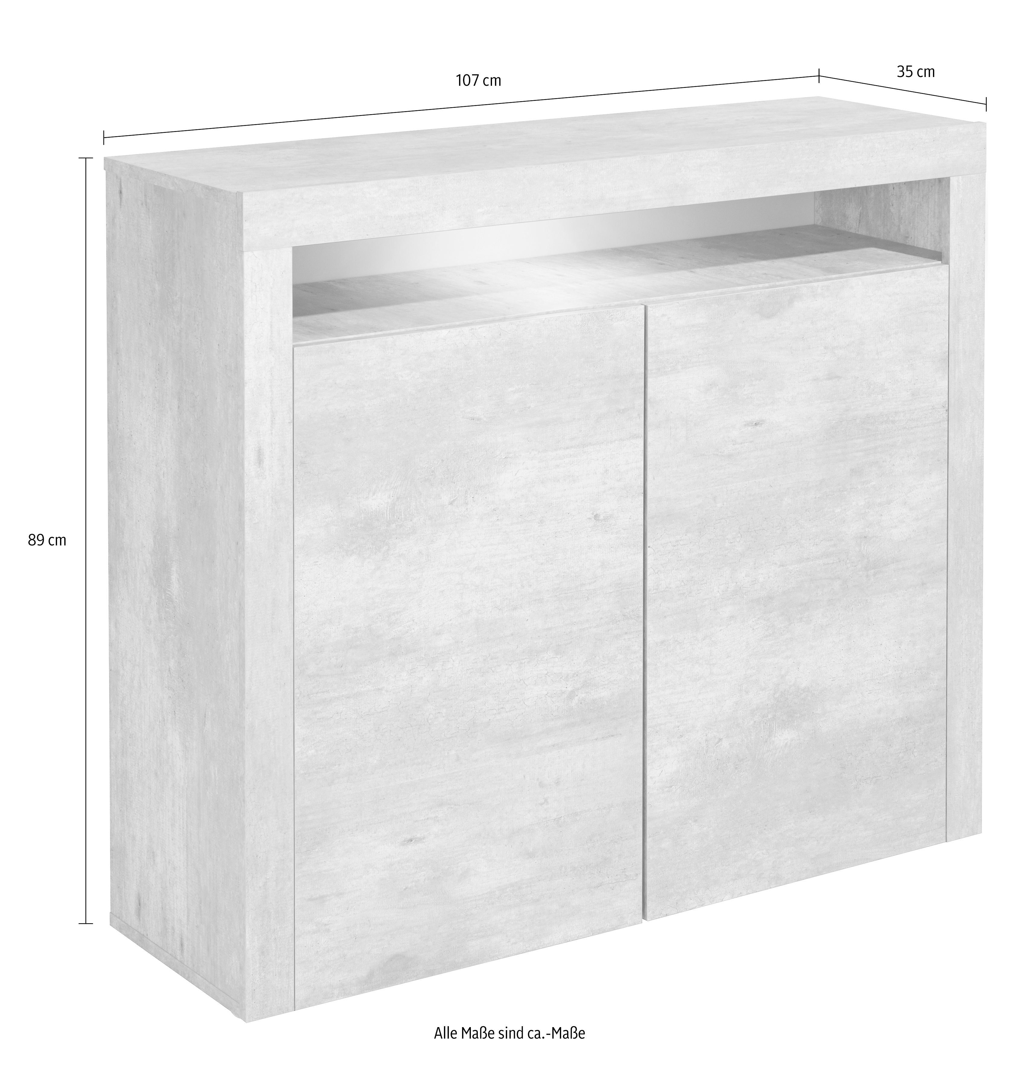 borchardt Möbel Highboard Santa Fe, Breite 107 cm