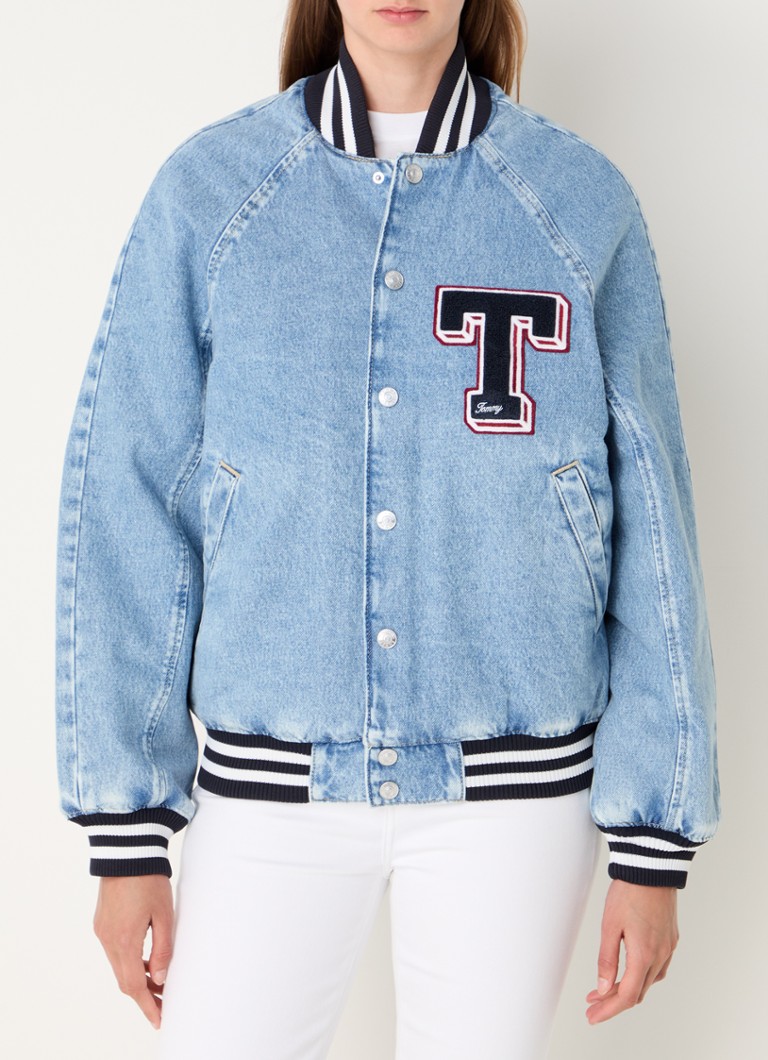 Tommy Hilfiger traper bomber jakna s bočnim džepovima i vezom logotipa