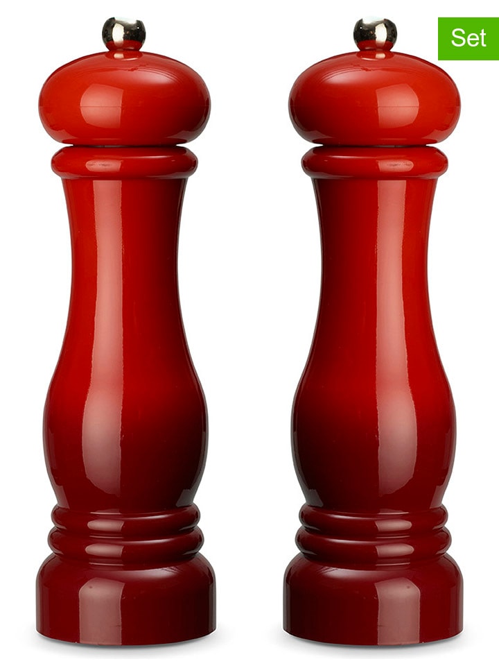 Echtwerk 2tlg. Set: Salz- & Pfeffermühle in Rot - (H)21 x Ø 6 cm günstig kaufen onesize