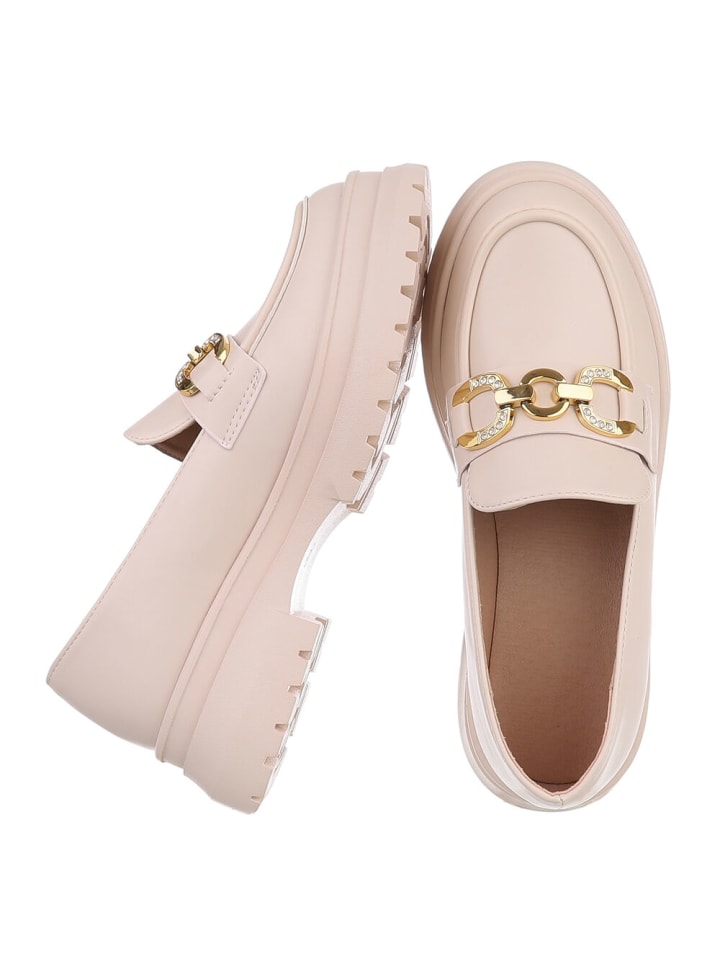 Ital-Design Halbschuh in Beige günstig kaufen