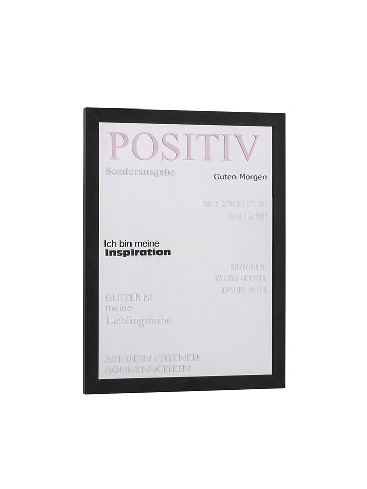 Boltze Spiegel ''Positiv'' in Schwarz - (L)40 x (B)30 cm günstig kaufen onesize