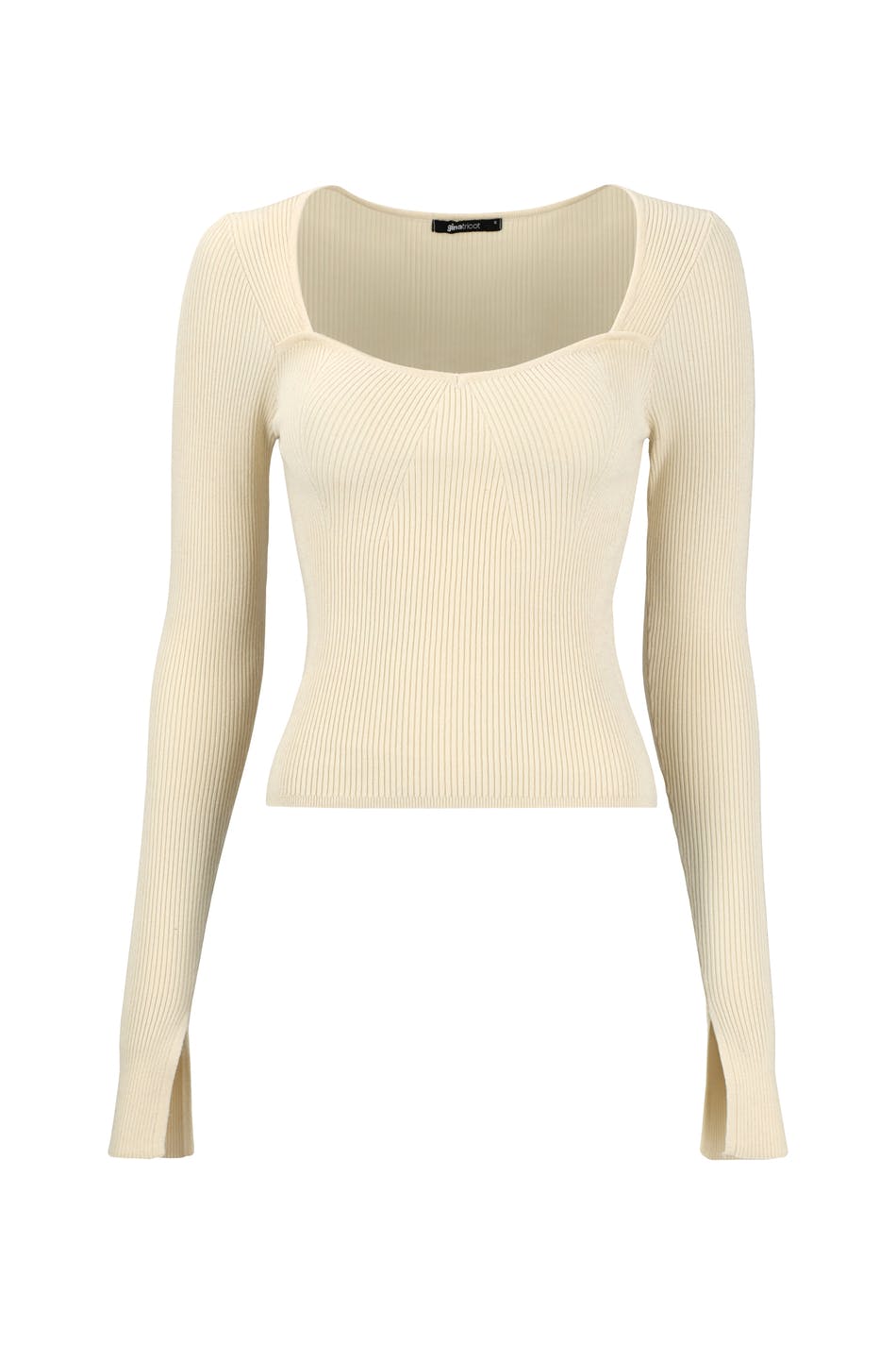 Rib knitted top