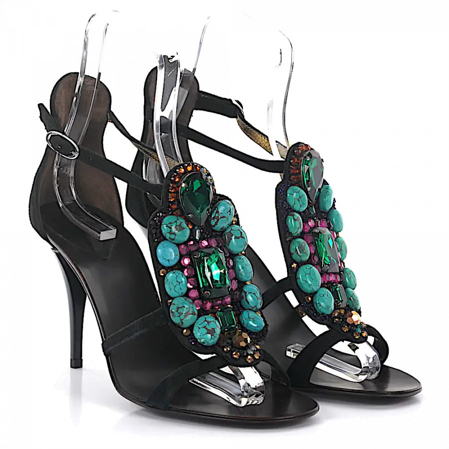 Giuseppe Zanotti - Riemchensandalen - schwarz