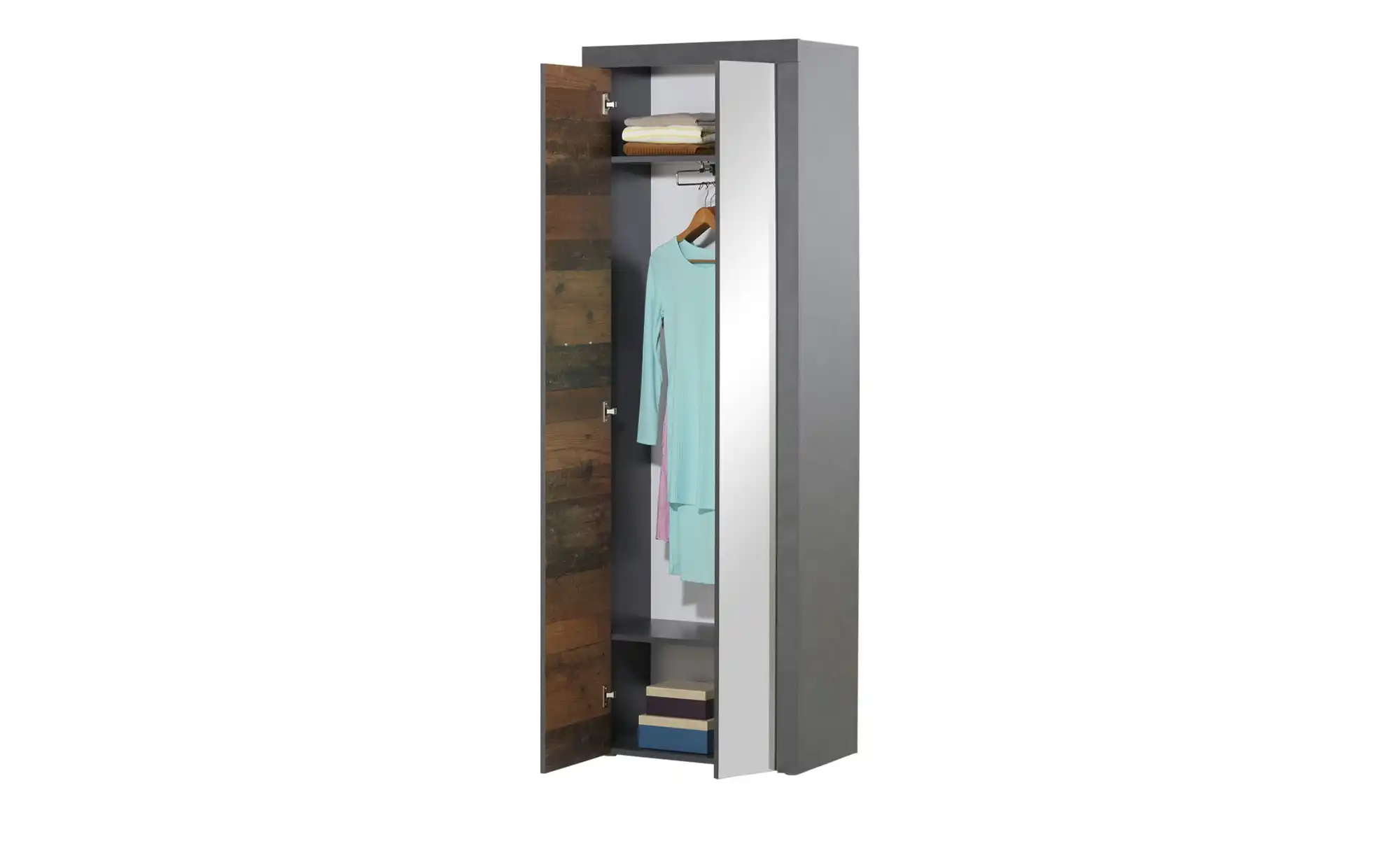 Garderobenschrank mit Spiegeltür