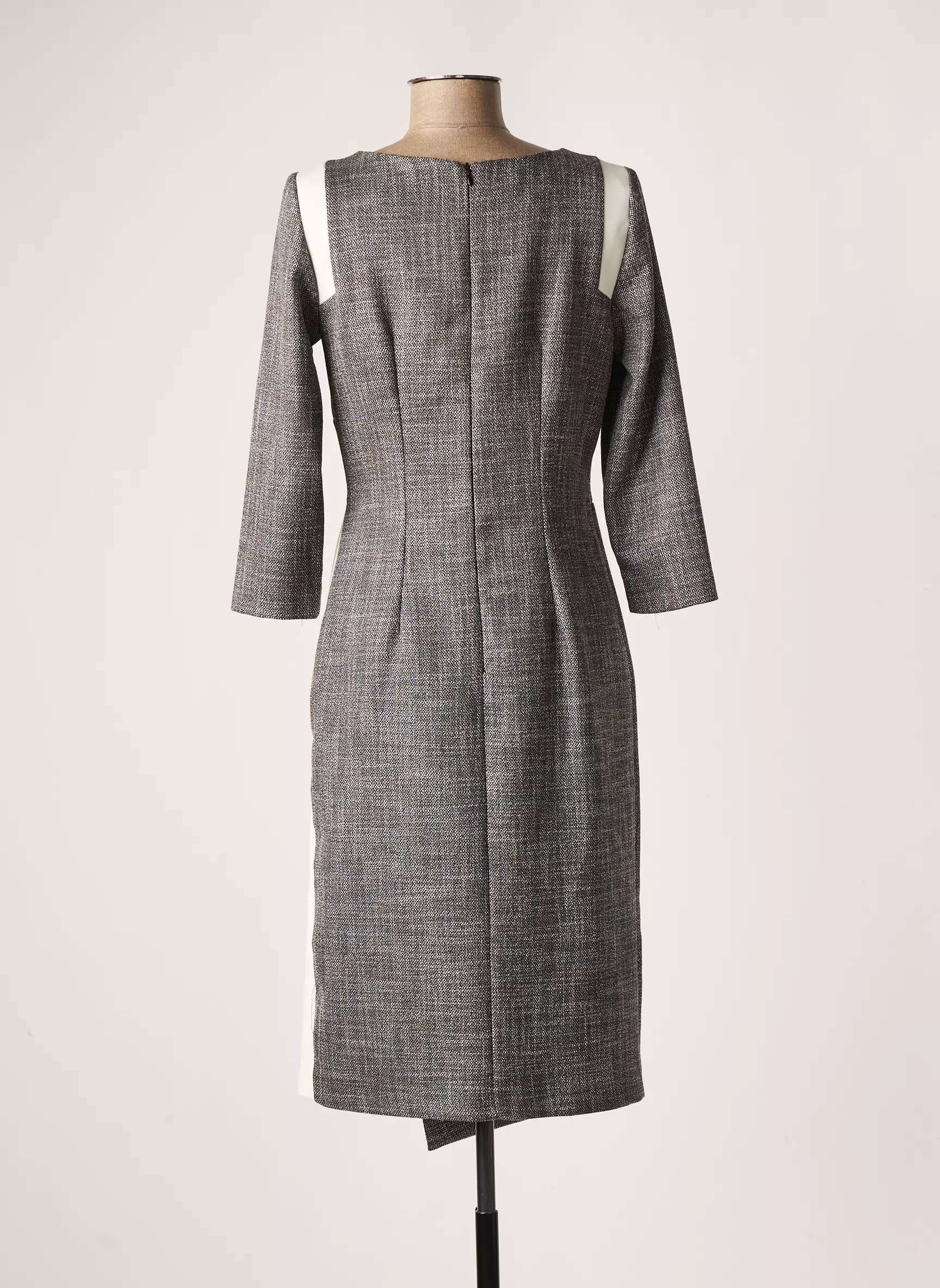 Arggido Robes Mi Longues Femme couleur gris