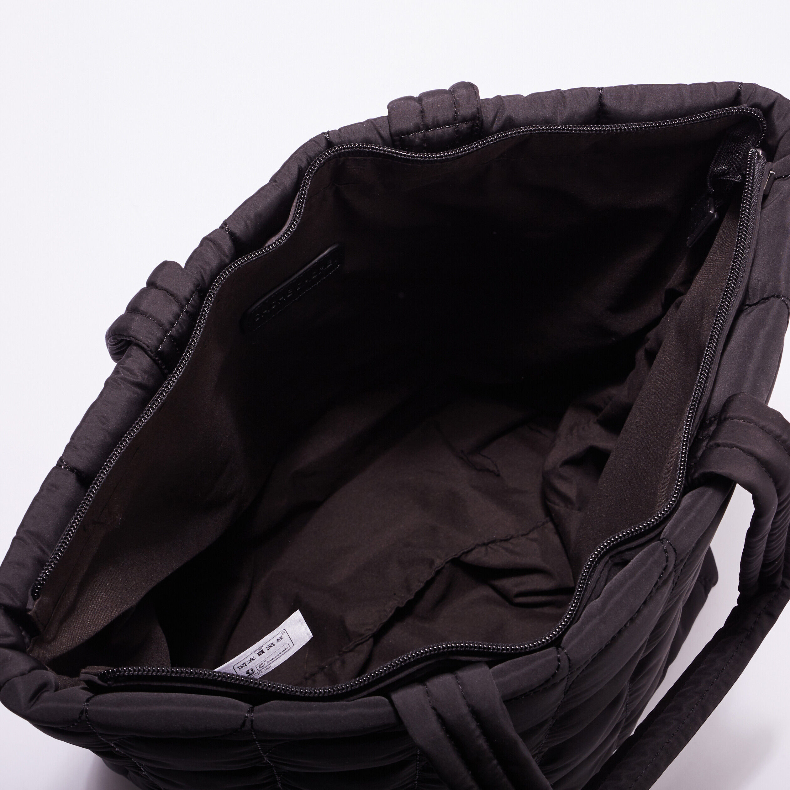 Sac cabas matelassé noir femme | Cache Cache