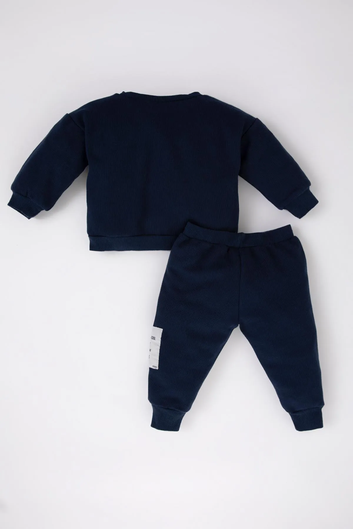 DeFacto  2-teiliges Set mit Sweatshirt-Trainingsanzug und Hose aus bedrucktem Thessaloniki-Stoff für Babys
