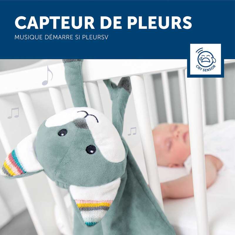 Doudou veilleuse Félix le renard Zazu