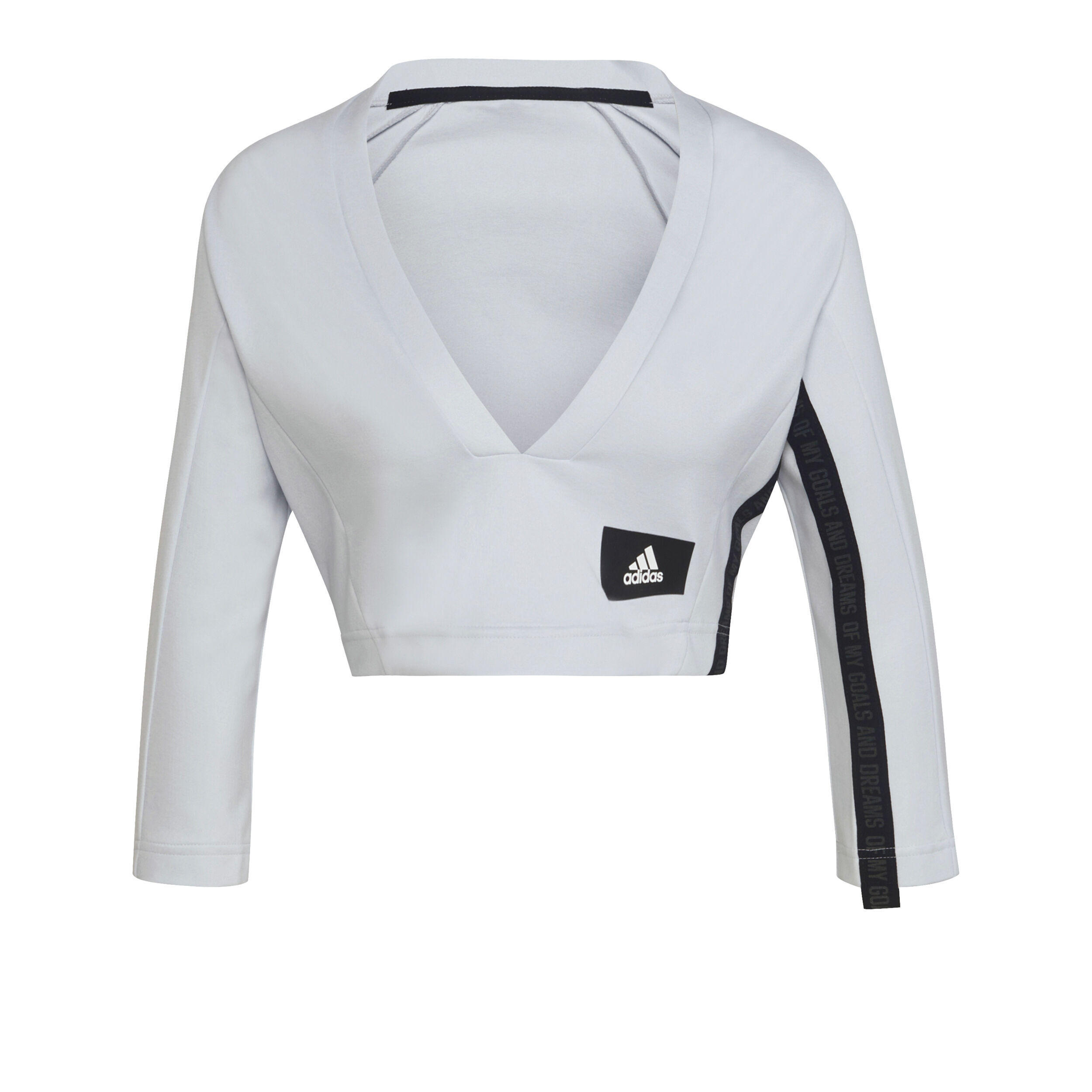 Mission Victory Cropped Longsleeve Damen - Grau