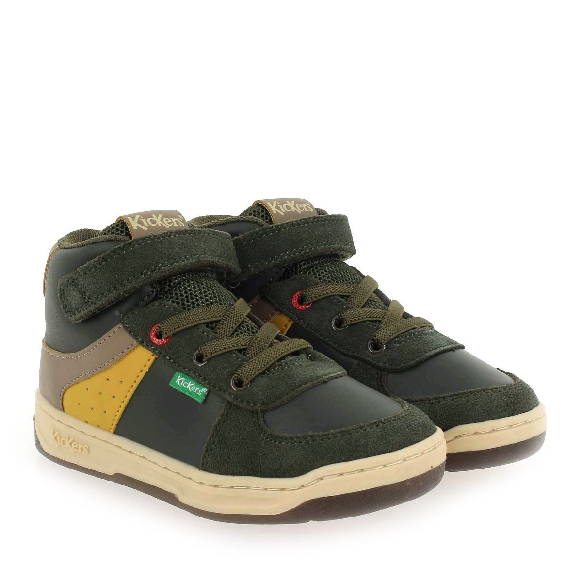 Kickers  KICKALIEN H22 - Kaki Jaune