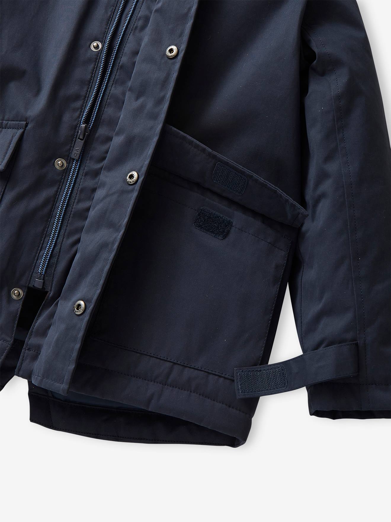 Parka 3 en 1 garçon avec blouson amovible bleu électrique