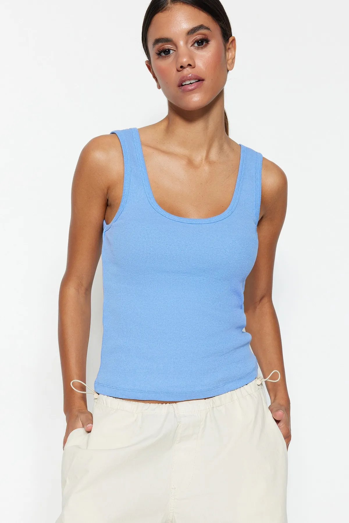 Trendyol Collection  Unterhemd - Lila - Slim Fit