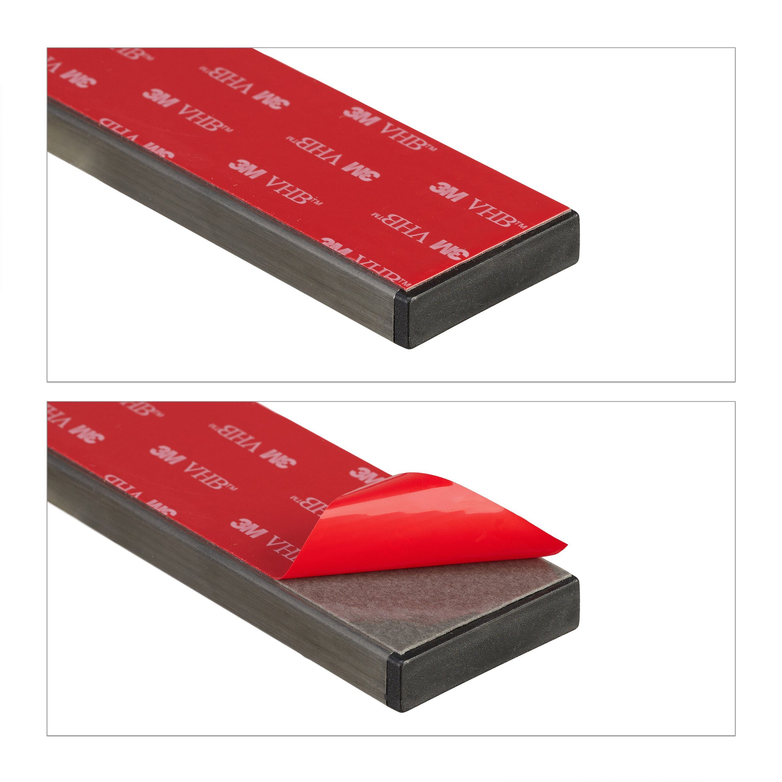 relaxdays Wand-Magnet Messer-Leiste Selbstklebende Magnetleiste