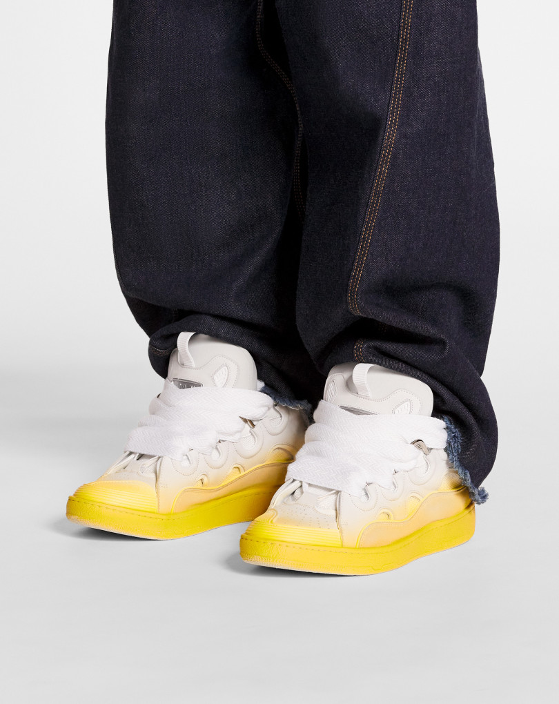SNEAKERS CURB EN CUIR