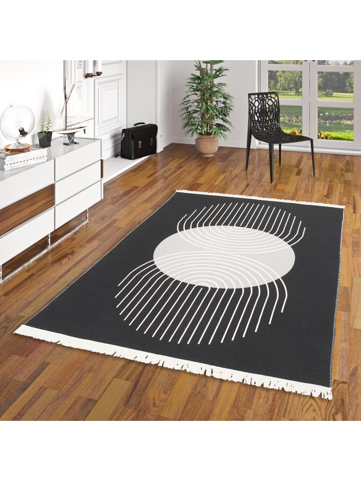 Pergamon Teppich Beidseitig Ethno Kelim Circle in Creme günstig kaufen