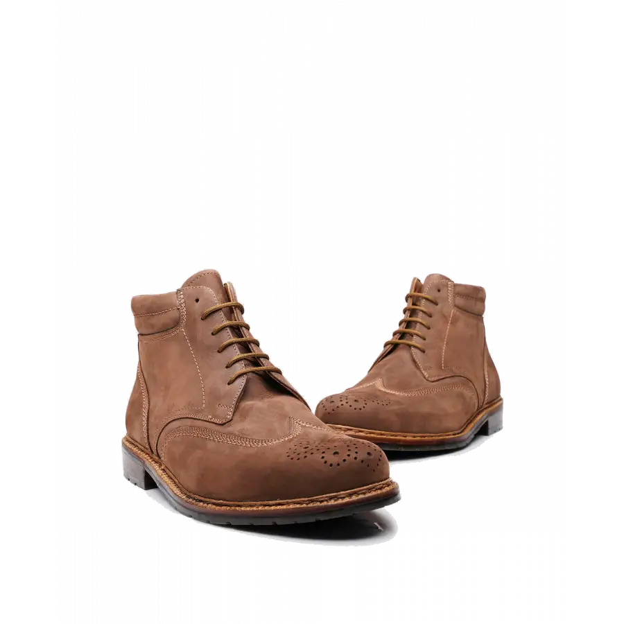 Heinrich Dinkelacker - Stiefeletten JANOSCH K FULL-BROGUE M Nubukleder - braun