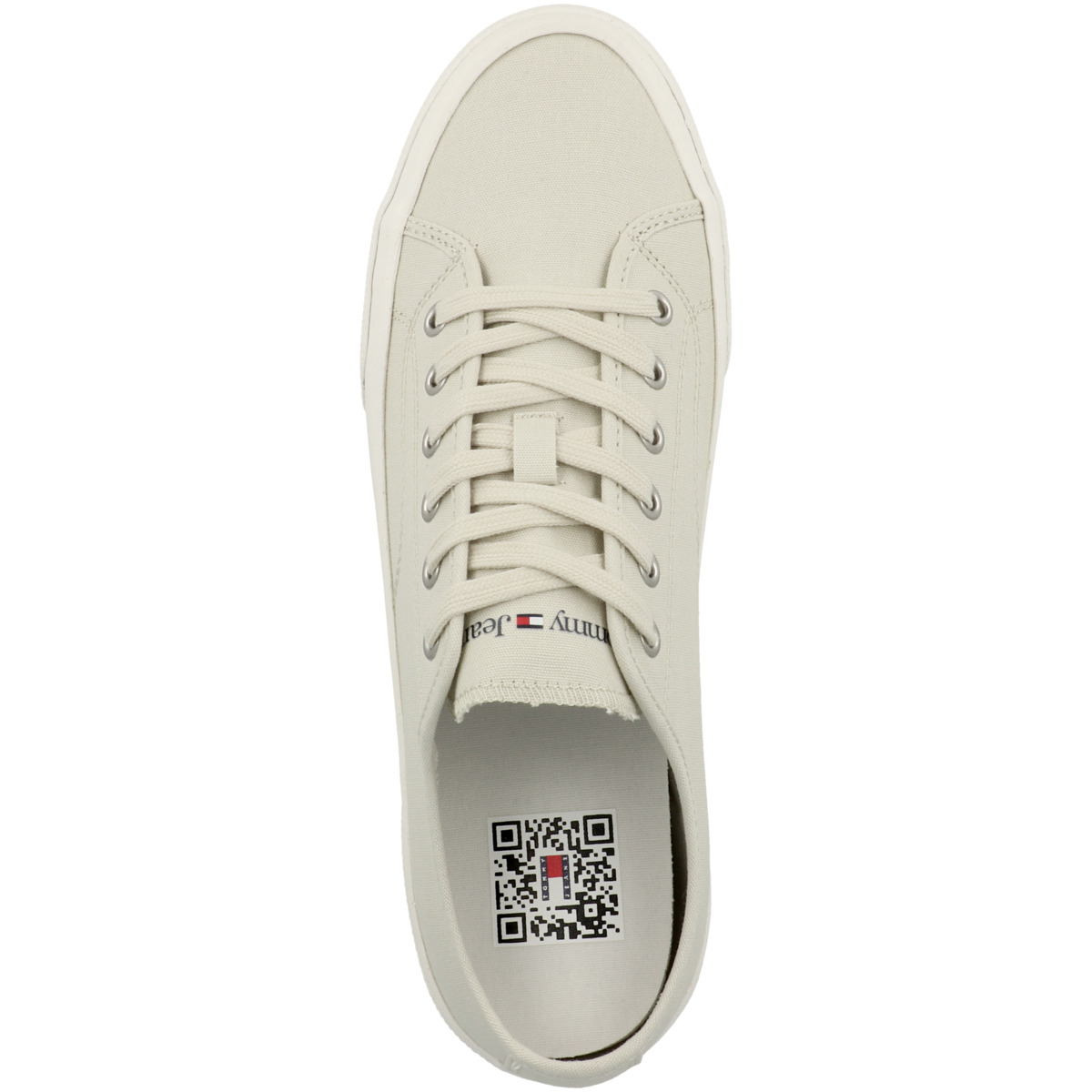 Tommy Hilfiger Tommy Jeans Lace Up Canvas Color Sneaker Low beige