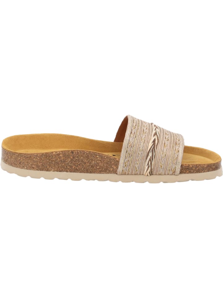 palado Pantoletten in taupe/oro (7cm) günstig kaufen