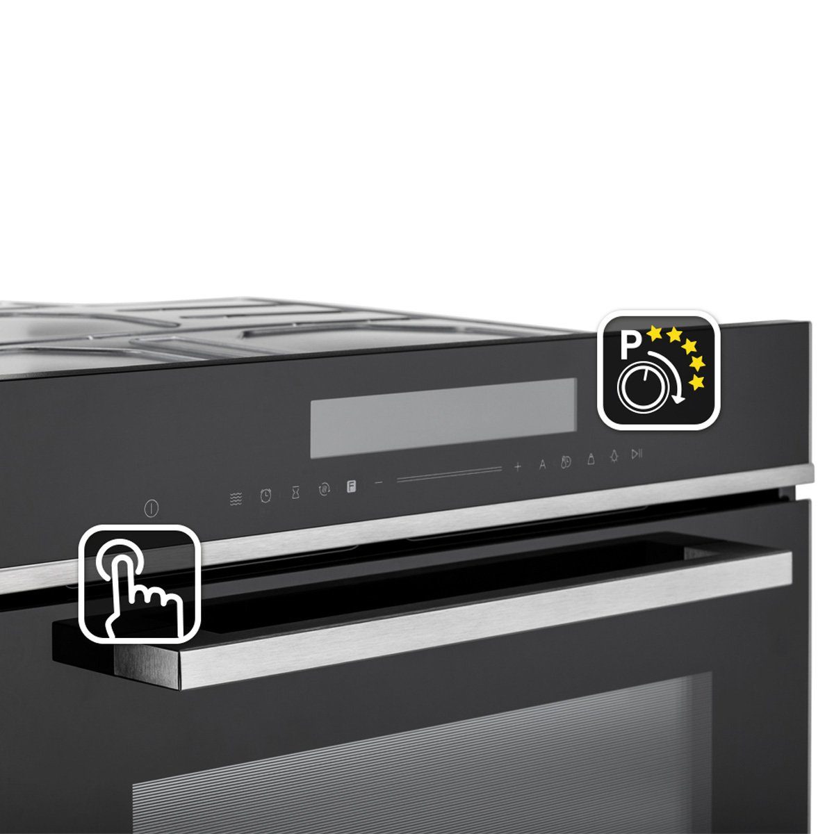 KKT KOLBE Einbaubackofen Einbau-Mikrowelle EBM8018S, DampfClean, 60cm / 72 l / Autark / 3D-Heißluft / Touch / LCD-Display / 5 Ebenen