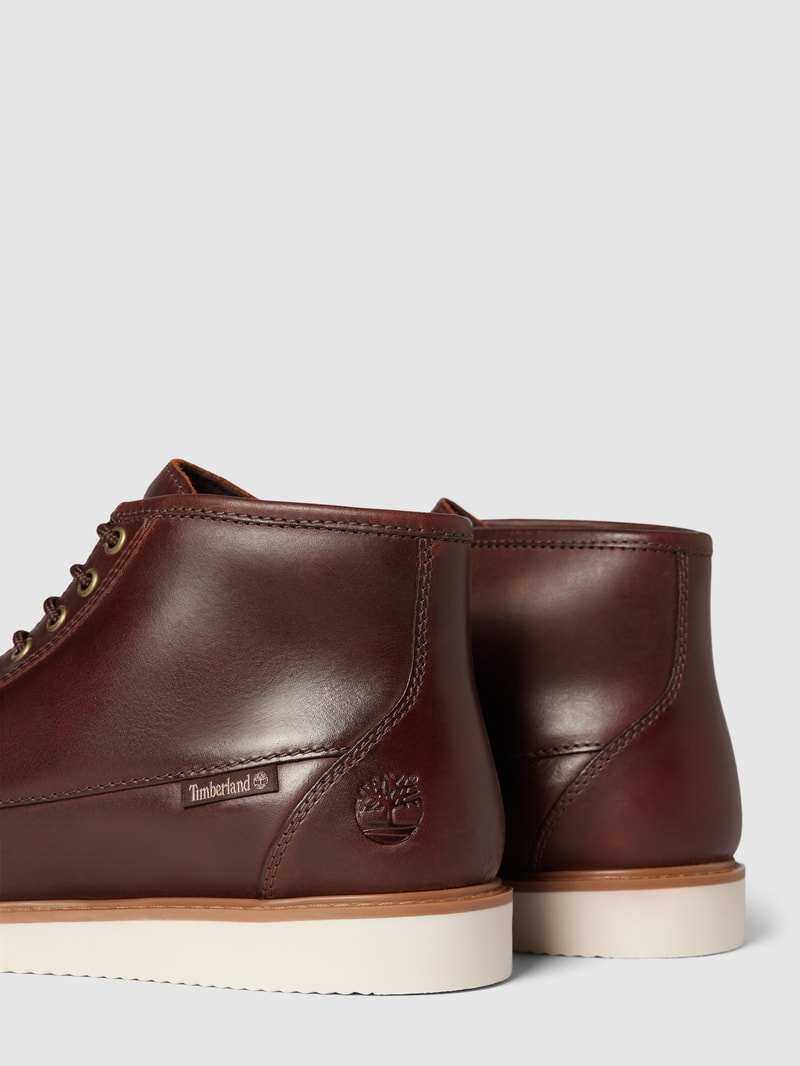 Boots aus Leder Modell 'Newmarket' in dunkelbraun