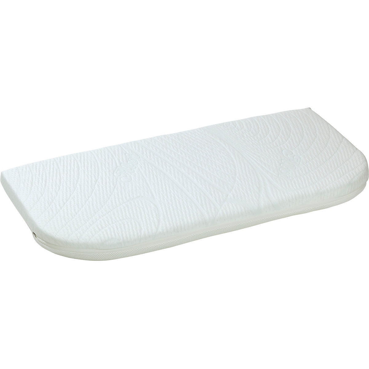 Beistellbett-Matratze abgerundet, 80x42 cm