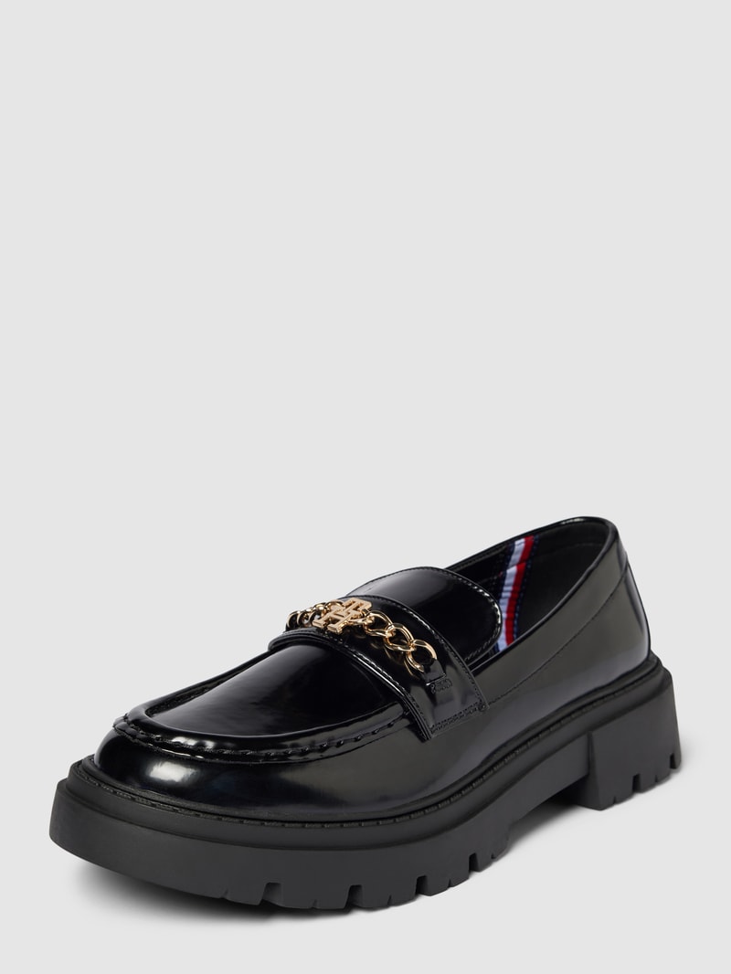 Penny-Loafer mit Schaftbrücke Modell 'HESTER' in schwarz