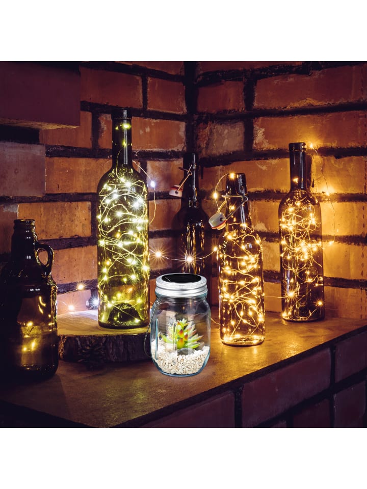relaxdays 4x Solarlampe in Transparent günstig kaufen onesize