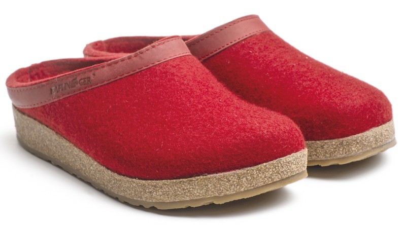 HAFLINGER Hausschuhe rot
