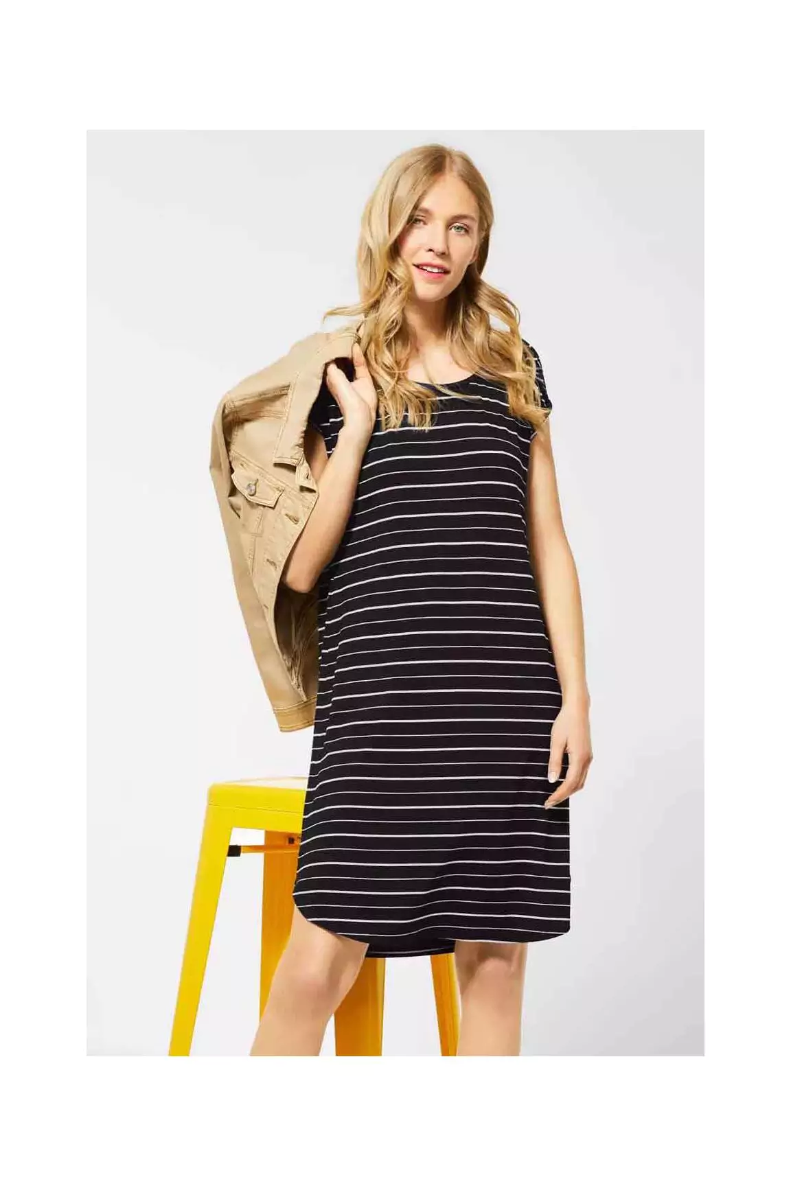 Street One Robes Mi Longues Femme couleur noir