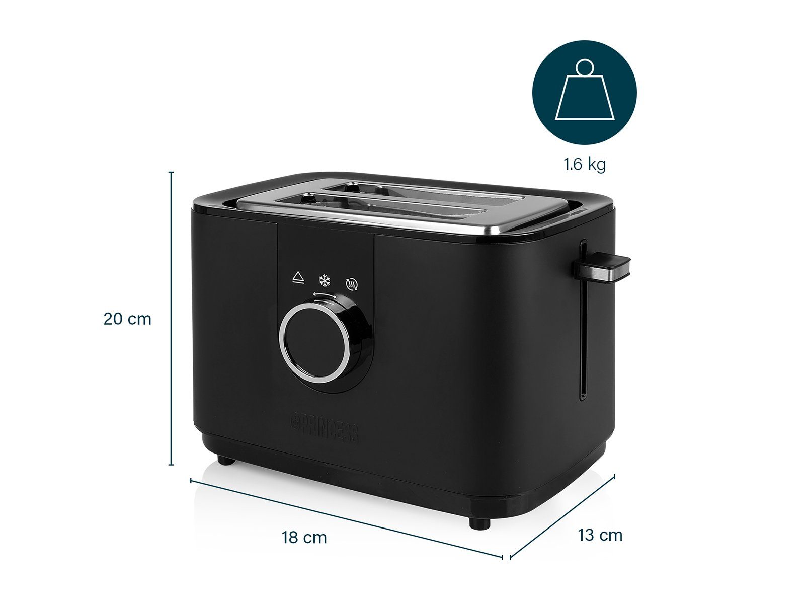 PRINCESS Frühstücks-Set (3-tlg), Frühstück-Set Kaffeemaschine Wasserkocher & Toaster Design Edelstahl