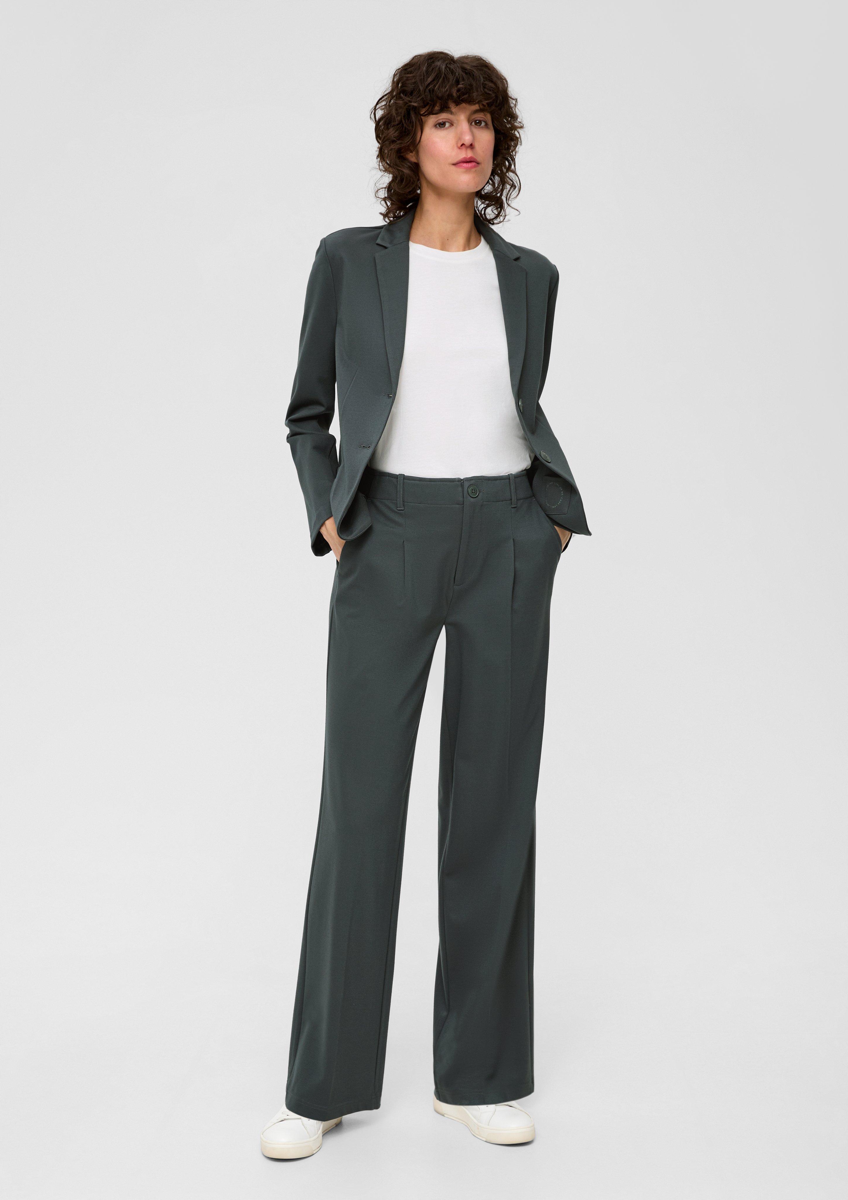 Regular: Twill-Hose mit Wide Leg  2133509-7909