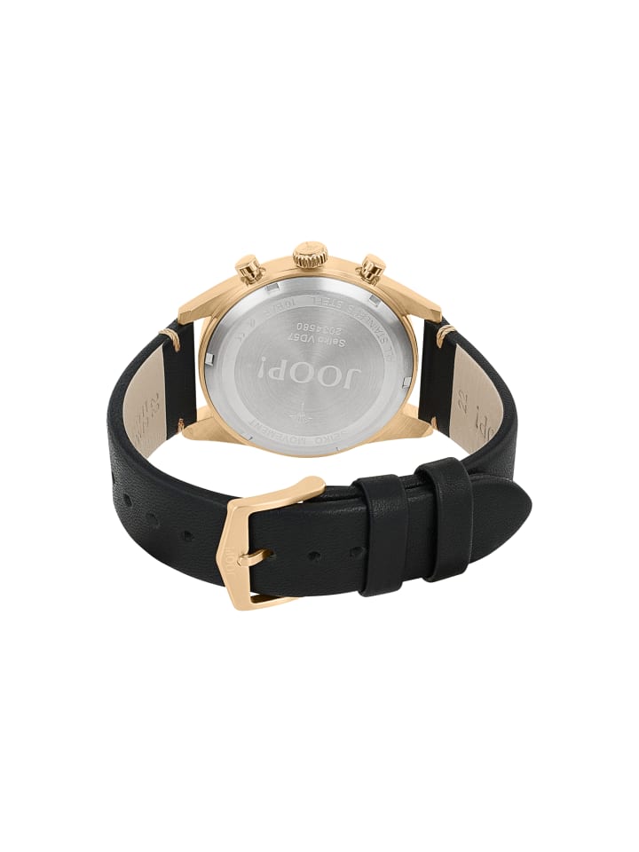 JOOP! Chronograph Leder, Edelstahl in Gold günstig kaufen 20 cm