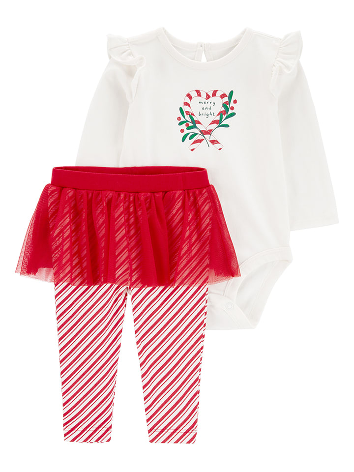 carter's 2tlg. Outfit in Weiß/ Rot günstig kaufen