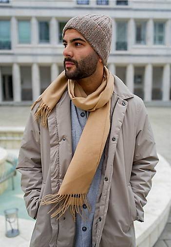 bugatti Melierte Strickmütze in Wollmischung