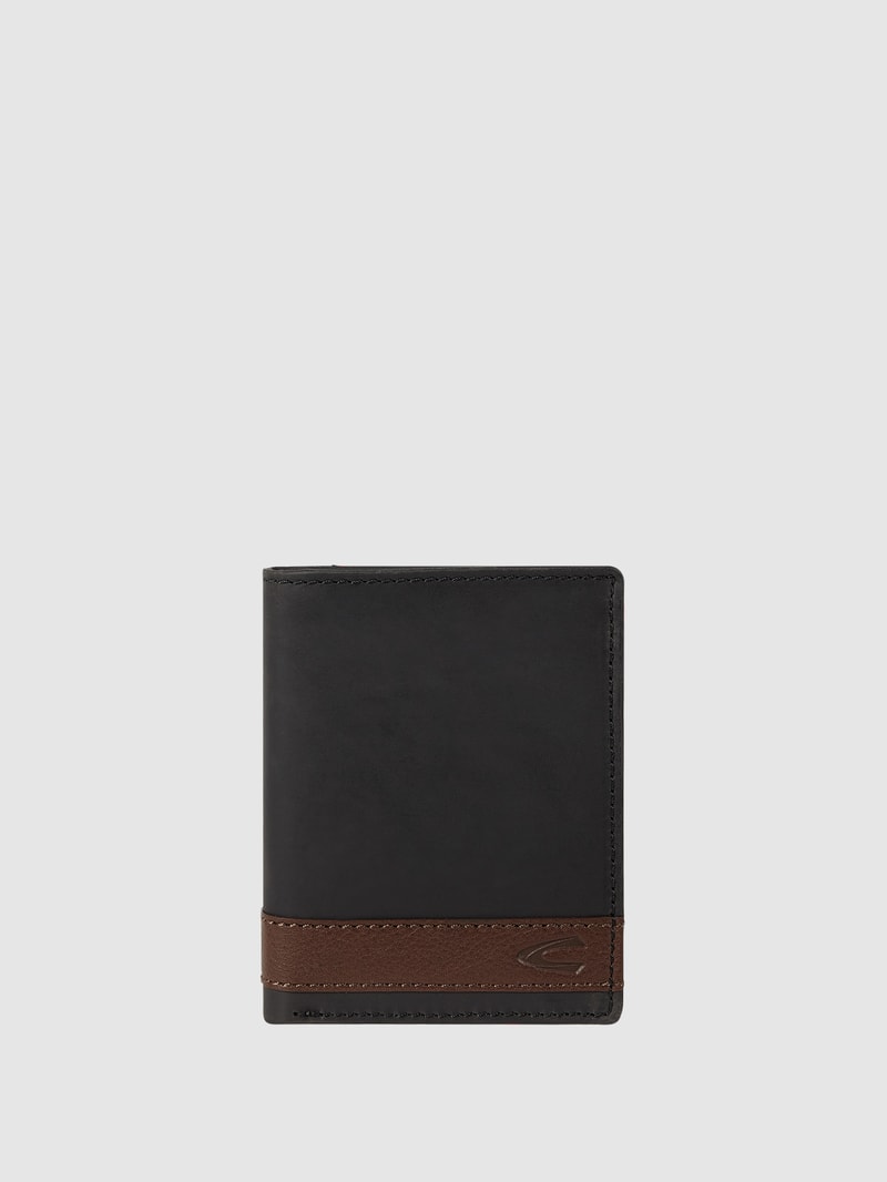 Portemonnaie aus Leder - RFID Safe in schwarz