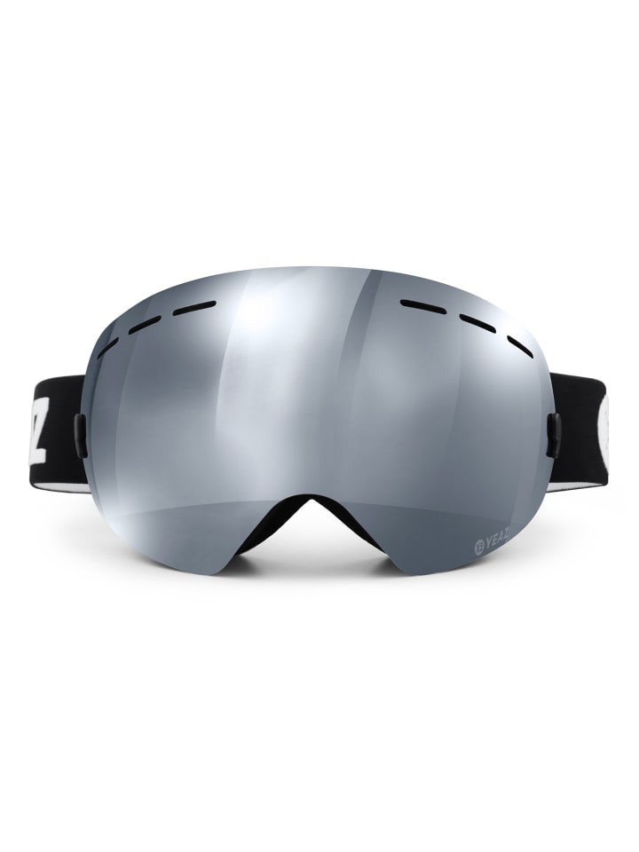 YEAZ XTRM-SUMMIT Ski- Snowboardbrille ohne Rahmen silber verspiegelt in silber günstig kaufen onesize