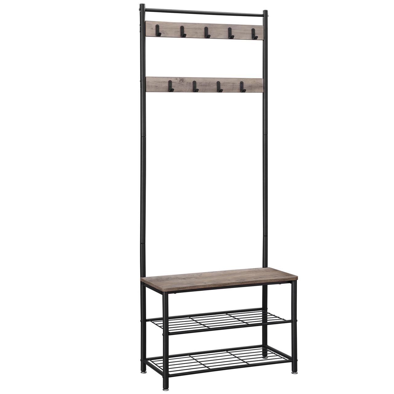 Vasagle Garderobenständer, 3 Ablagen, Höhe 175 cm