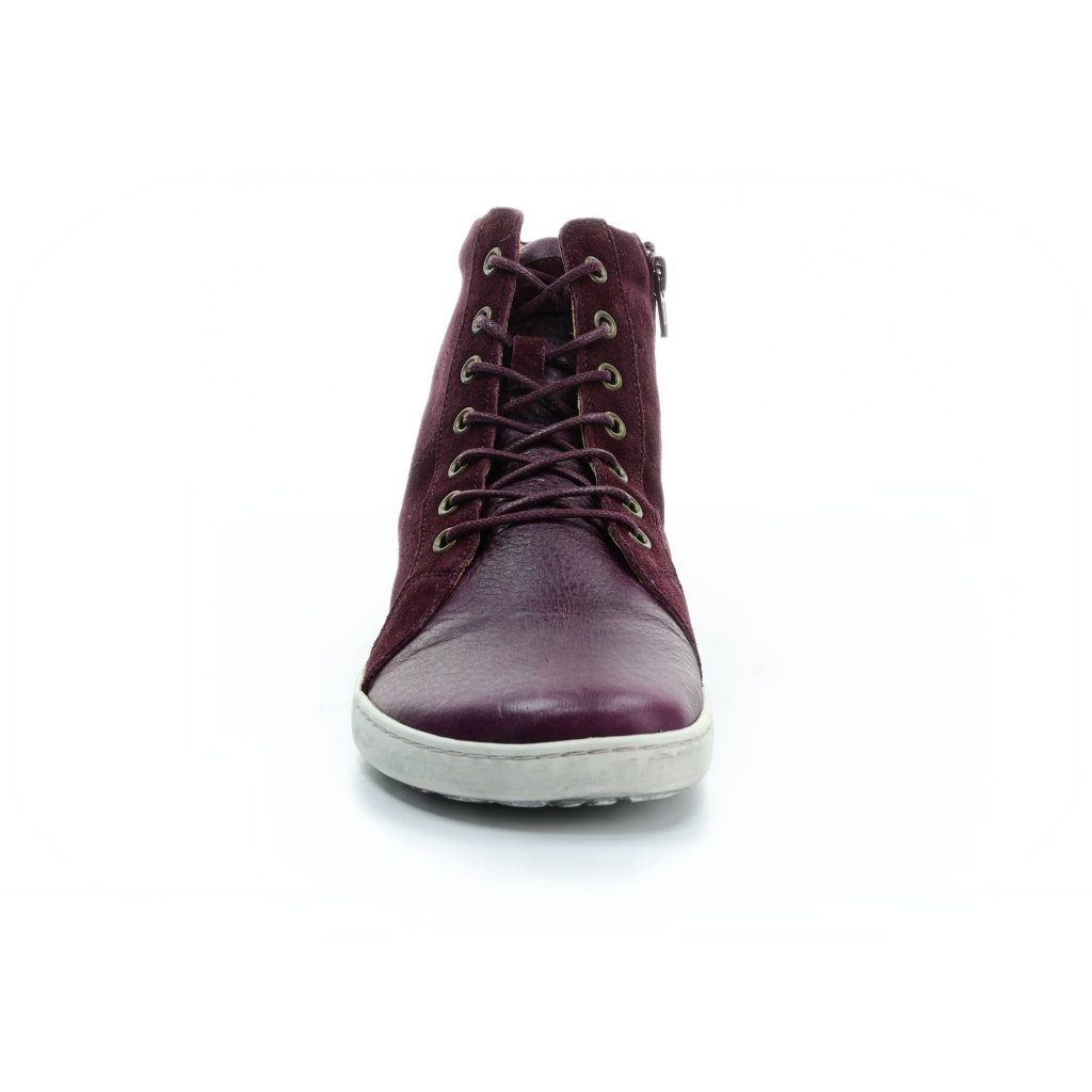Zaqq Qore High Mazarine bordeaux Barfuß-Stiefeletten