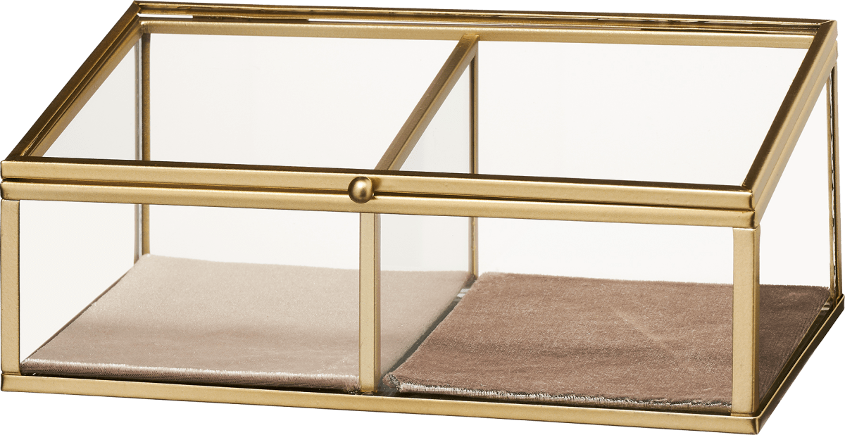 Schmuckkasten, Gold (10,7x16,2x25,7cm), 1 St