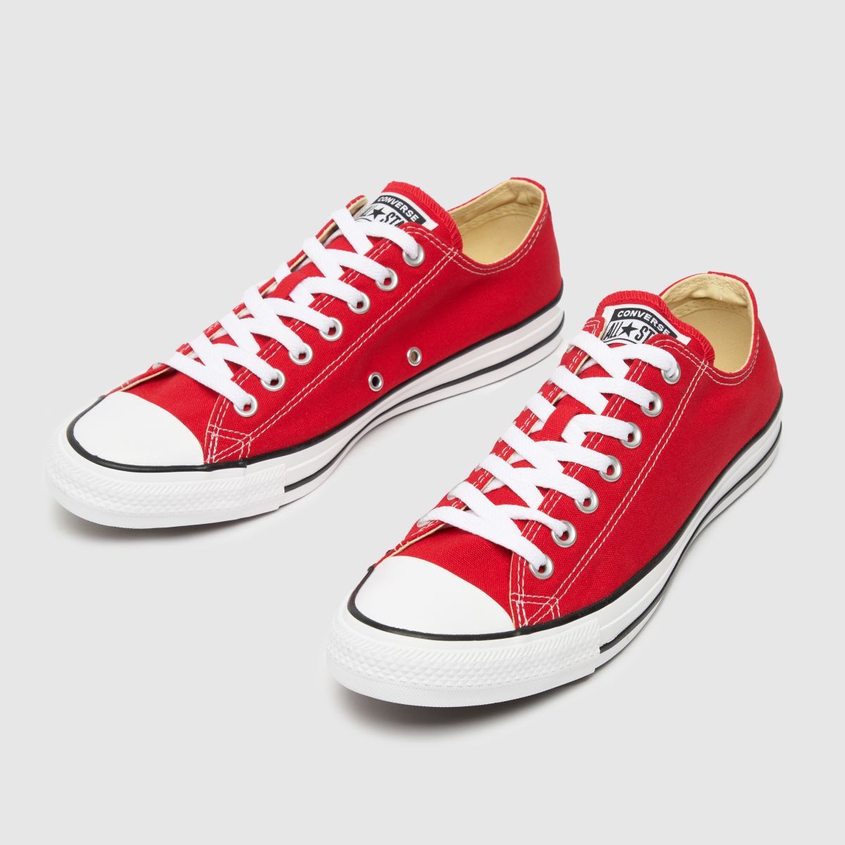 Converse All Star Ox – Röda sneakers