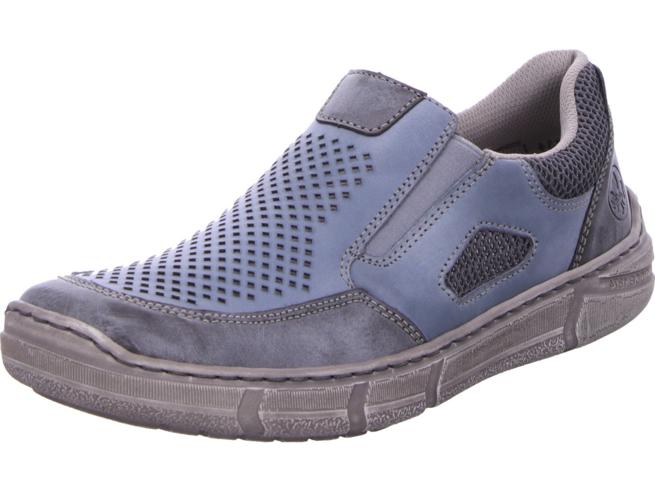 RIEKER Sportliche Slipper blau