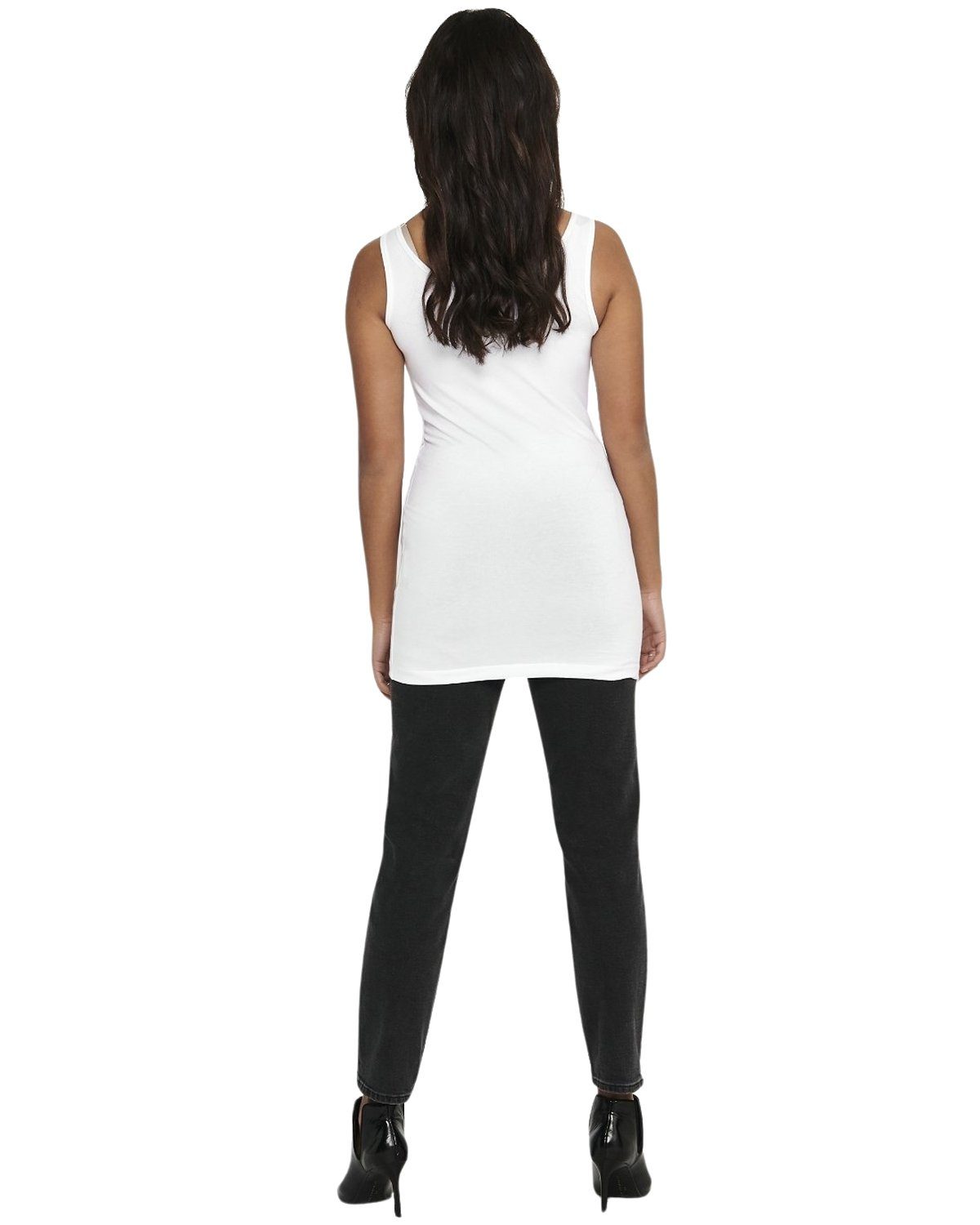 ONLY Tanktop (2er-Pack) Basic long Shirt im Doppelpack