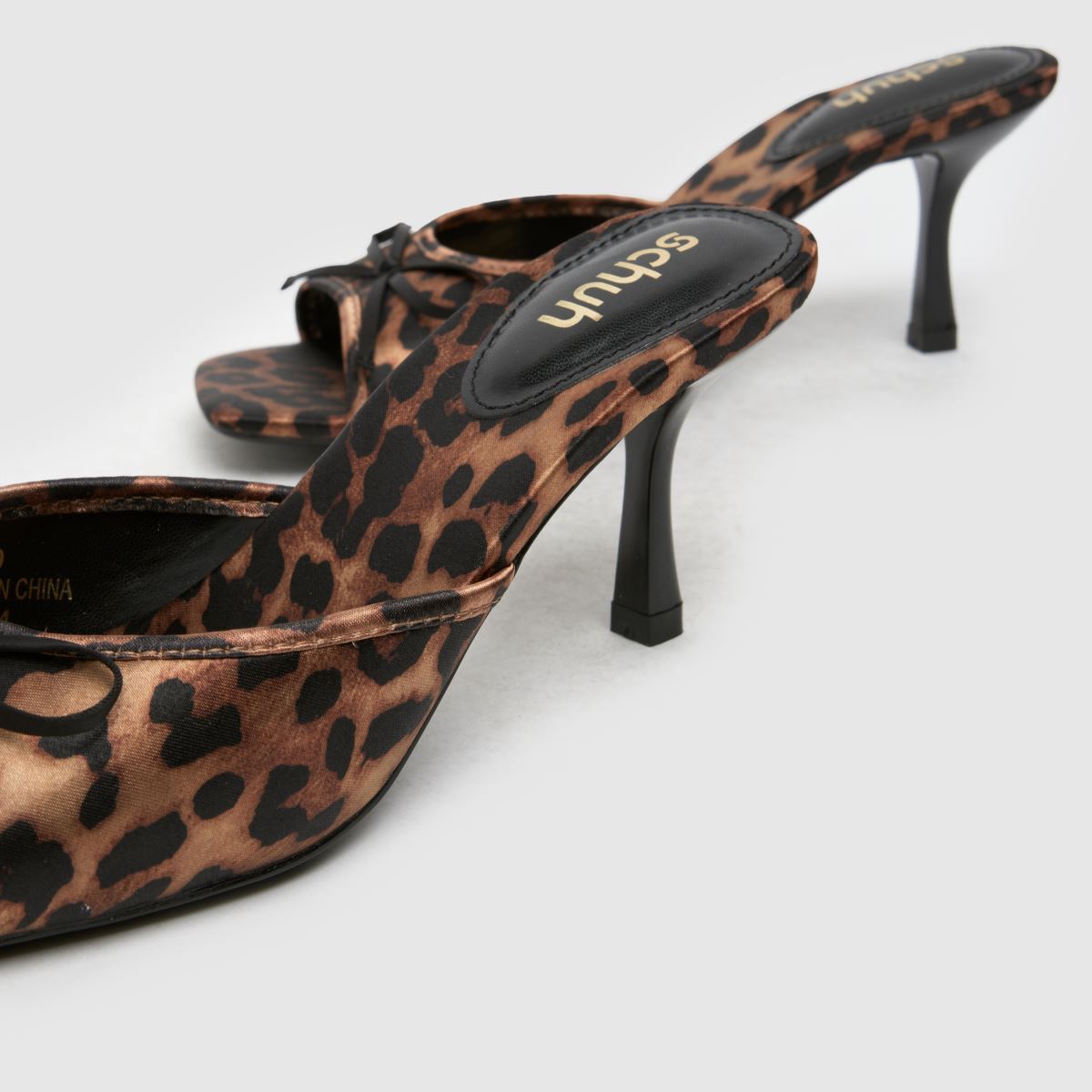 Schuh Selena Mule High Heels i beige och brunt