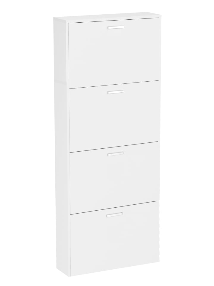 VCM  Holz Schuhregal Schuhschrank Schuhkipper Sulos L in Weiß günstig kaufen onesize