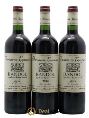 Bandol Domaine Tempier La Tourtine Famille Peyraud  2012 - Lot de 3 Bouteilles