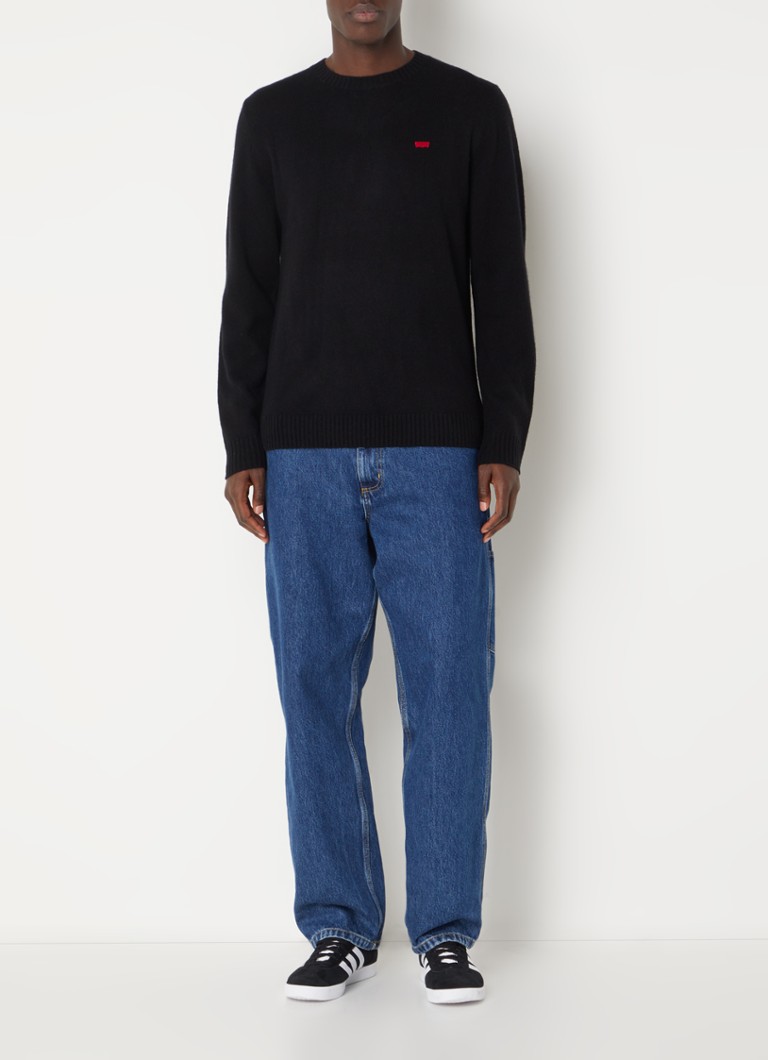 Pulover Levi's cu logo din amestec de lână tricotată fin