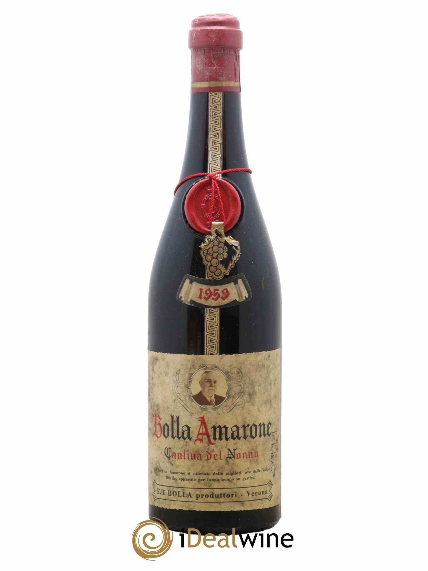 Italie Amarone Bolla Cantina del Nonno 1959 - Lot de 1 Bouteille