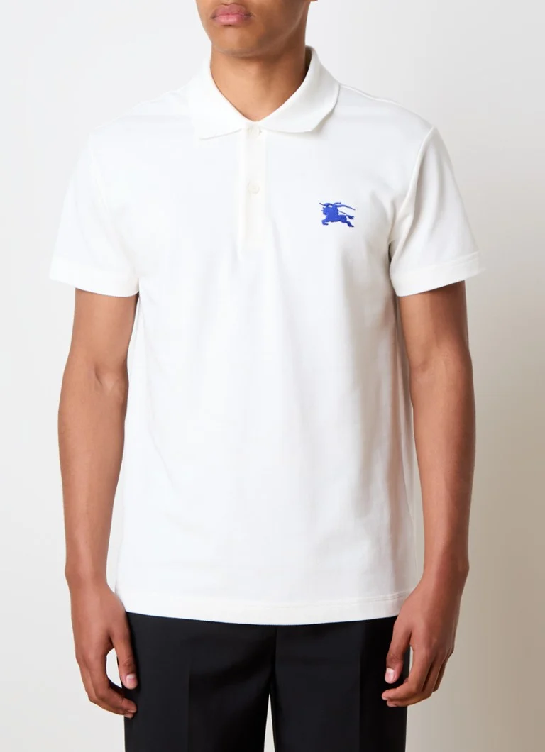 Burberry Regular fit polo krekls no pikē kokvilnas ar izšuvumu no logotipa