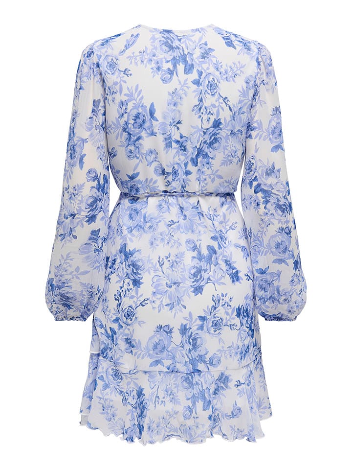 ONLY Kleid in Weiß/ Hellblau günstig kaufen